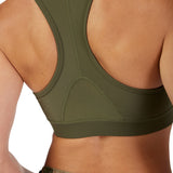 FOX LADY MOTIVE BRA OLIVE GREEN SPORTS BRA