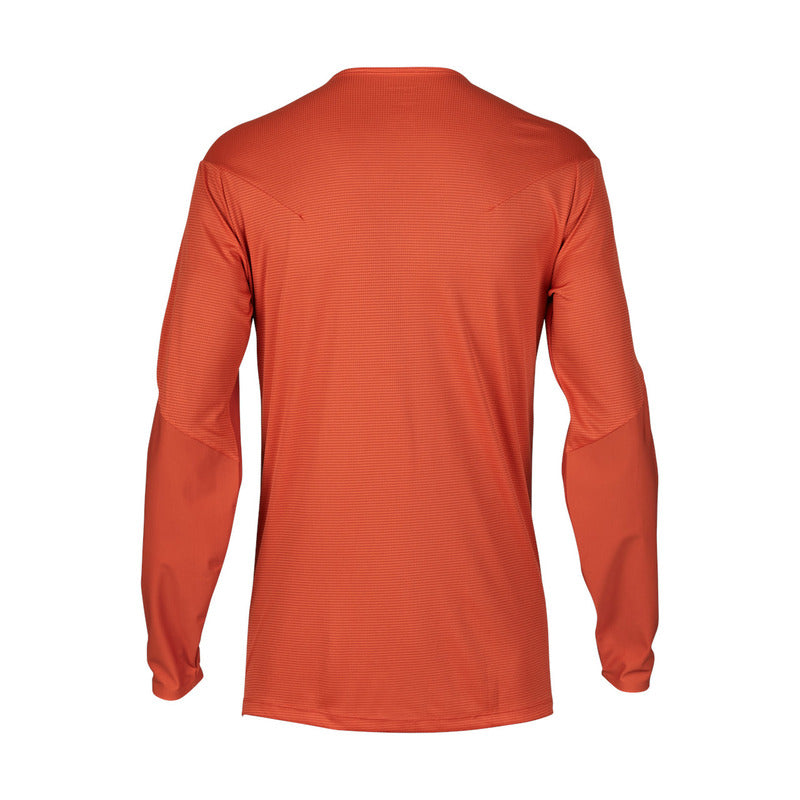 Fox Flexair Pro Atomic Orange Long Sleeve Cycling Jersey | RideHub