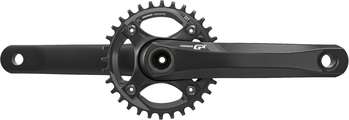 SRAM Crank GX 1000 Fat Bike GXP 100mm Spindle 175 Black in 30t X-SYNC Chainring (