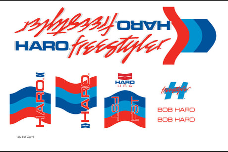 1984 DECALS Freestyle White