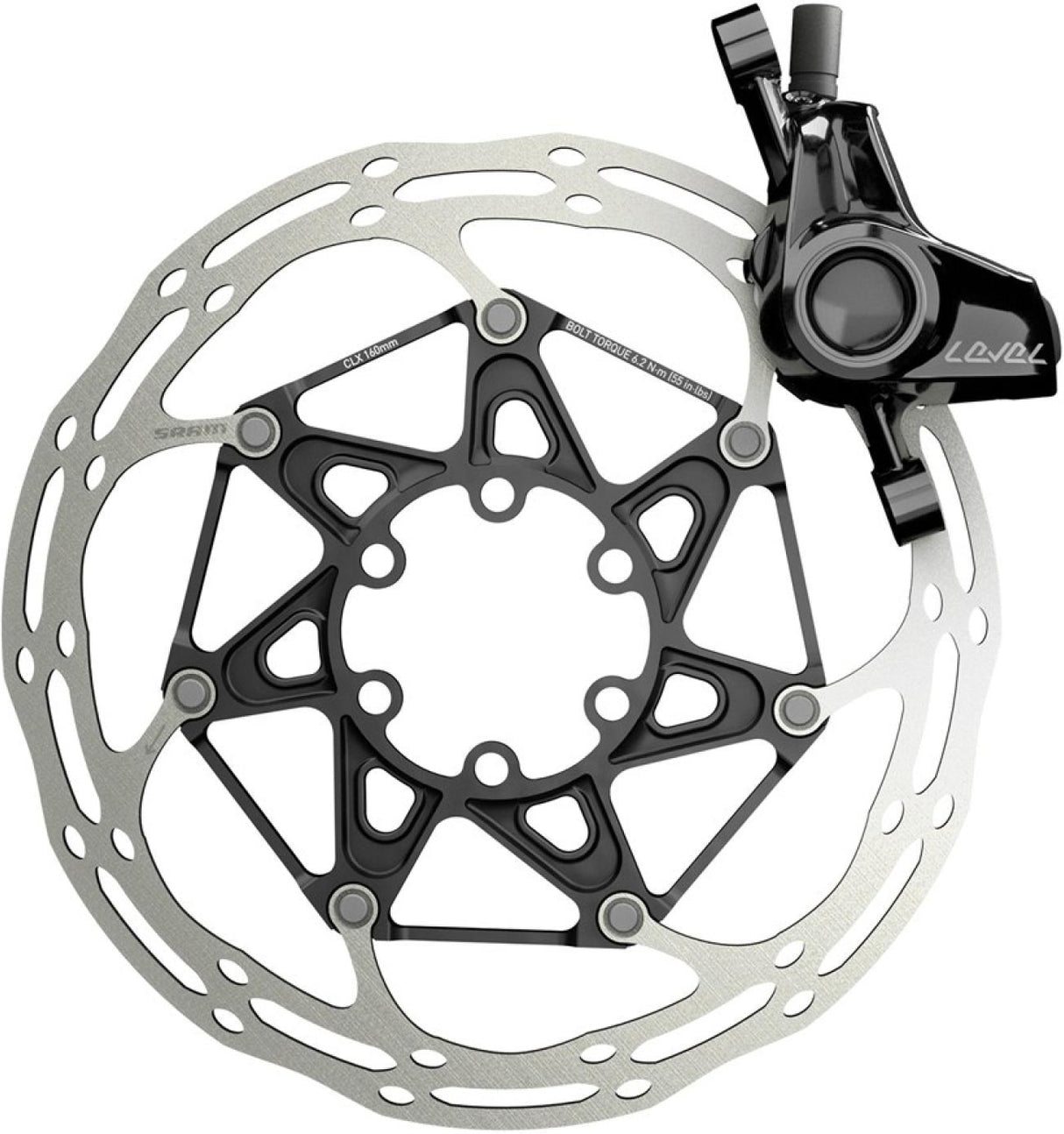 Disc Brake Level Ultimate, Carbon Lever, Rainbow Hardware, Black Front 950mm Hos