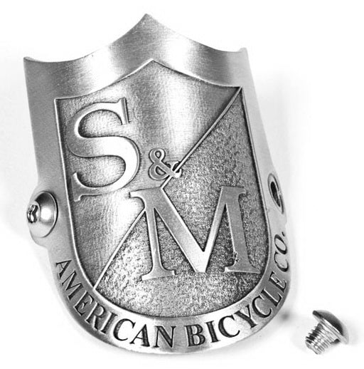 Emblemat główki ramy S&M Bikes Shield Headtube Badge | RideHub