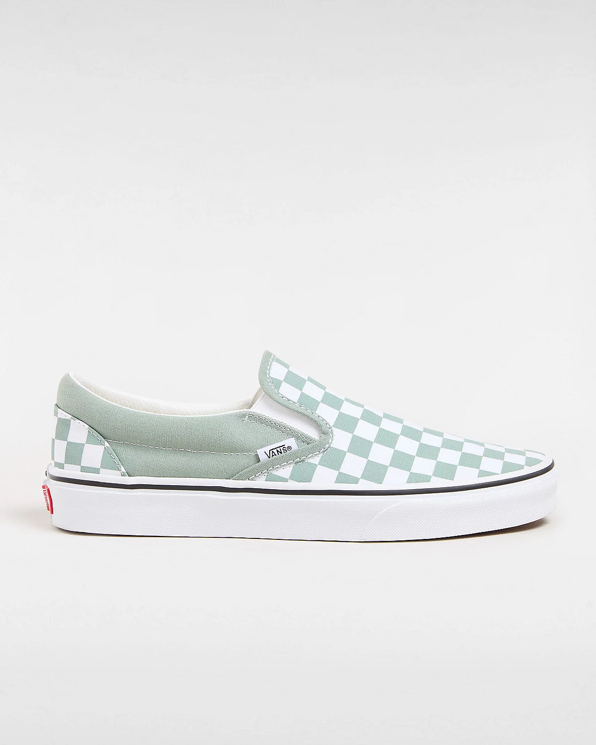 Vans Classic Slip-On Checkerboard Green/White | RideHub
