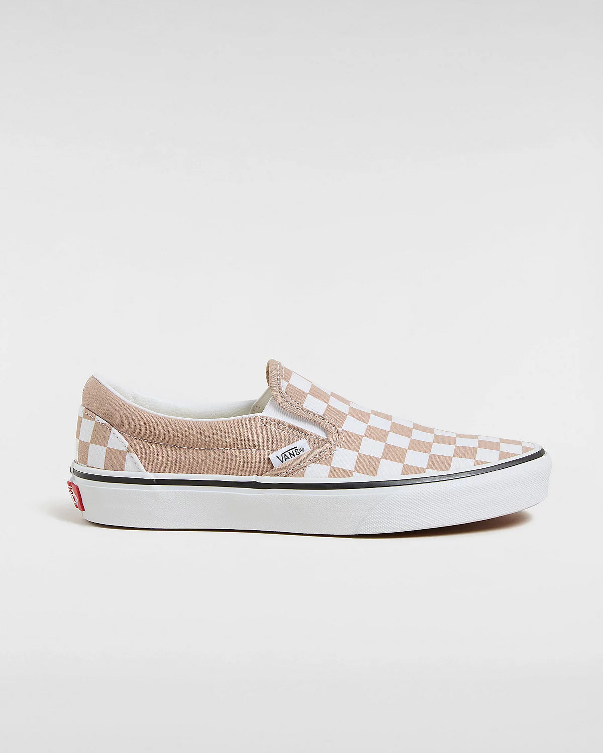 Vans Classic Slip-On Checkerboard Beige/White | RideHub