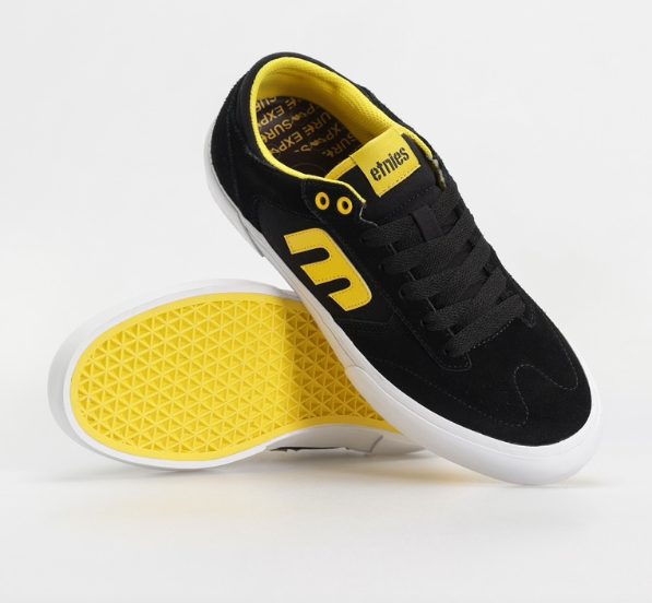 Etnies Windrow Vulc x Exposure Black/Yellow Shoes | RideHub