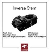 Animal Inverse Stem BMX Stem | RideHub