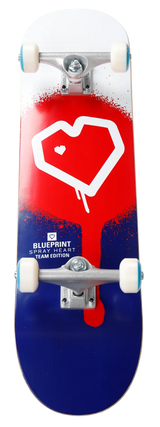 Blueprint Spray Heart V2 Skateboard | RideHub