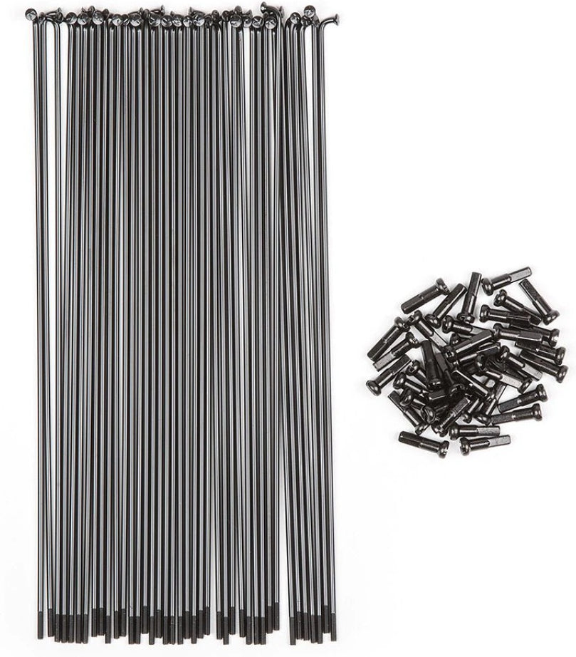 BSD Butted Black Spokes (40pcs) – Lightweight and Durable | Ride Hub