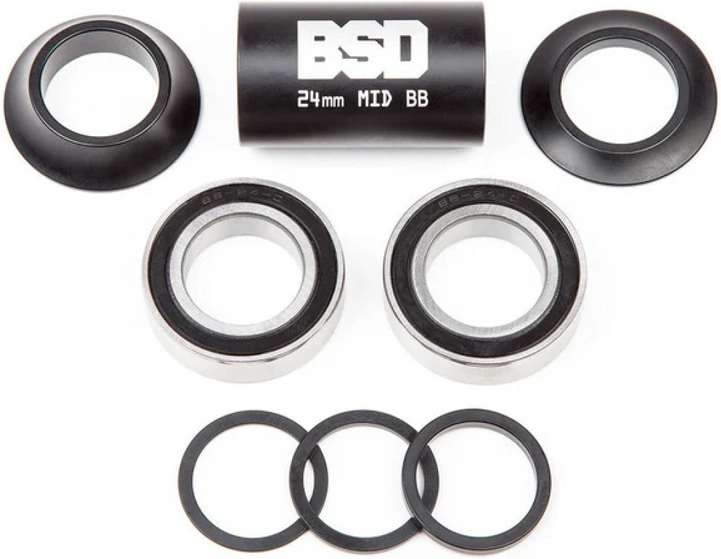 BMX BSD Substance Mid BB 19mm Black | Ride Hub