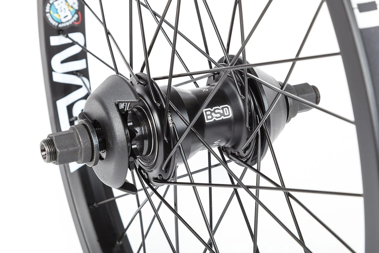 BSD West Coaster Freecoaster Rear Wheel with NASA Rim LHD Black | Ride Hub