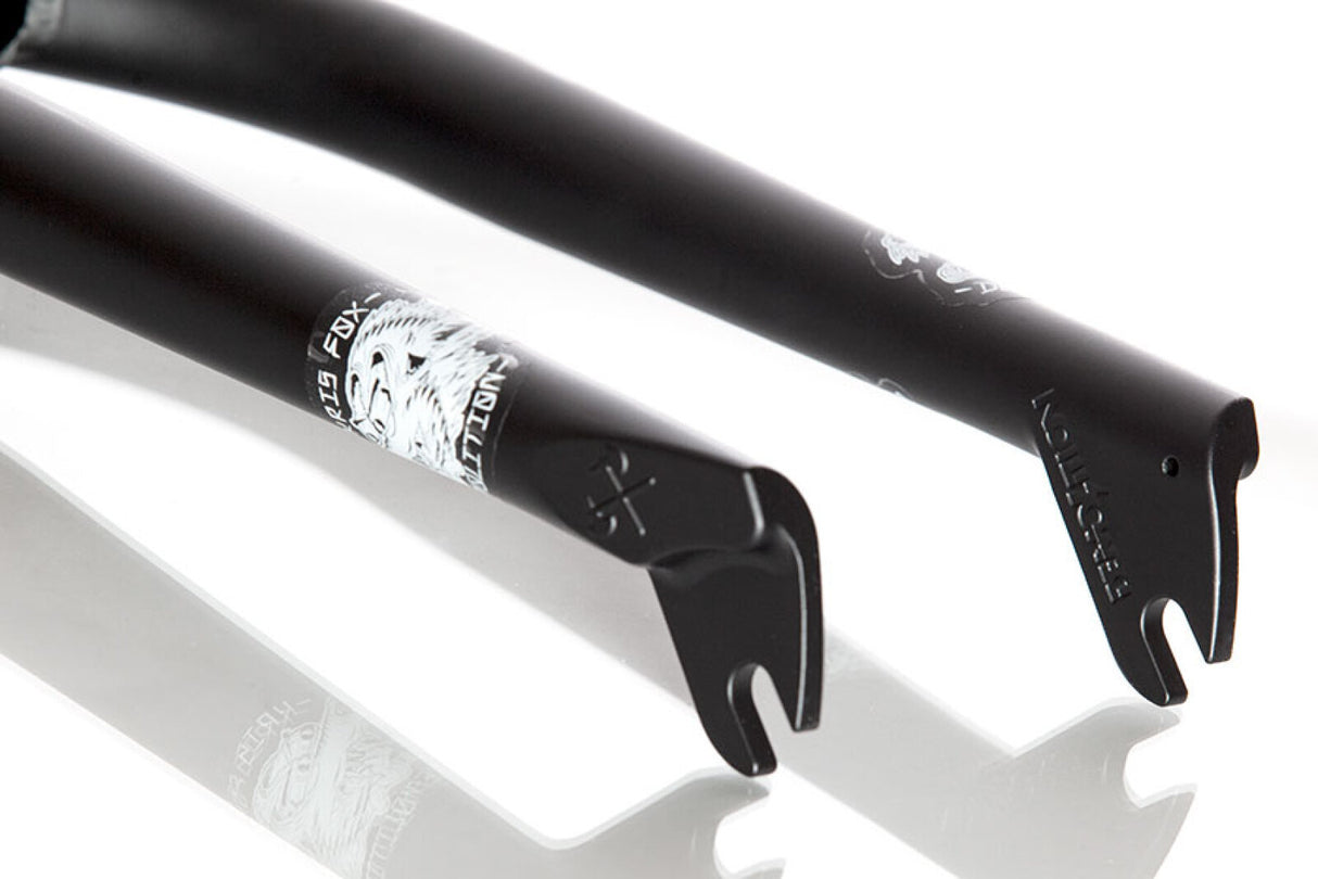 Demolition Kris Fox 28mm Offset Black BMX Fork | Ride Hub