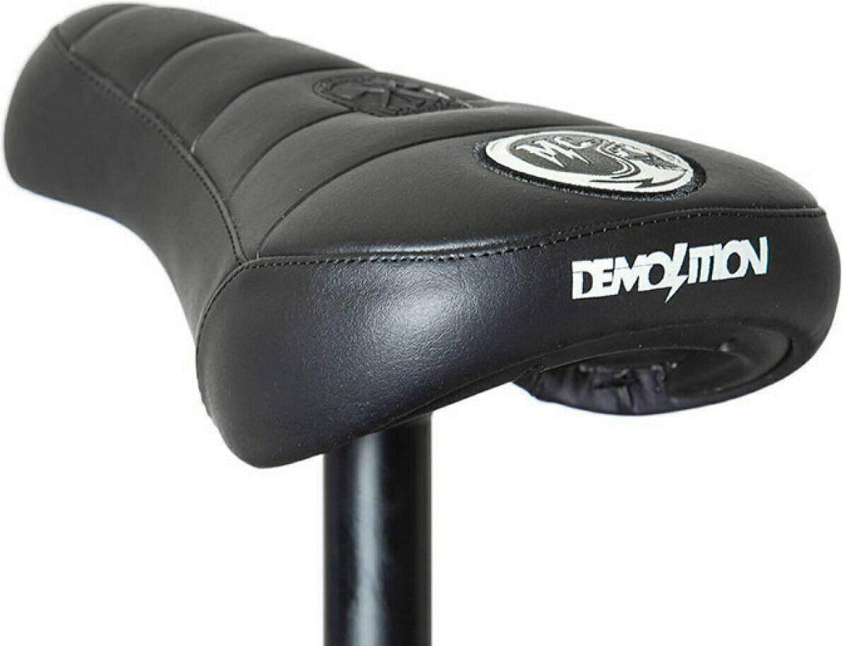 Demolition MC Pivotal Matt Cordova BMX Saddle, Black Leather | RideHub