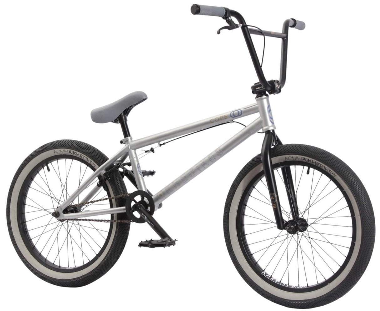 Rower BMX KHE Cope 20" Flat Silver / Matt Black | RideHub