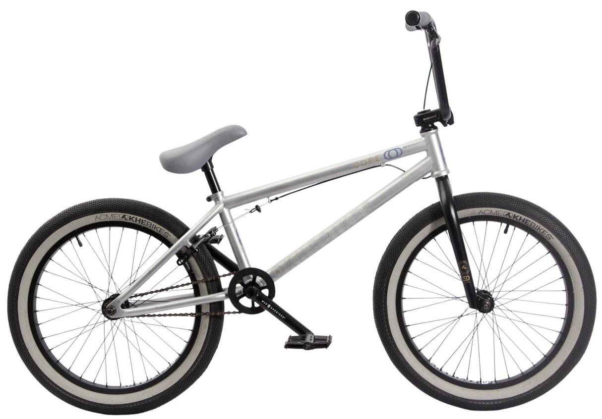 Rower BMX KHE Cope 20" Flat Silver / Matt Black | RideHub