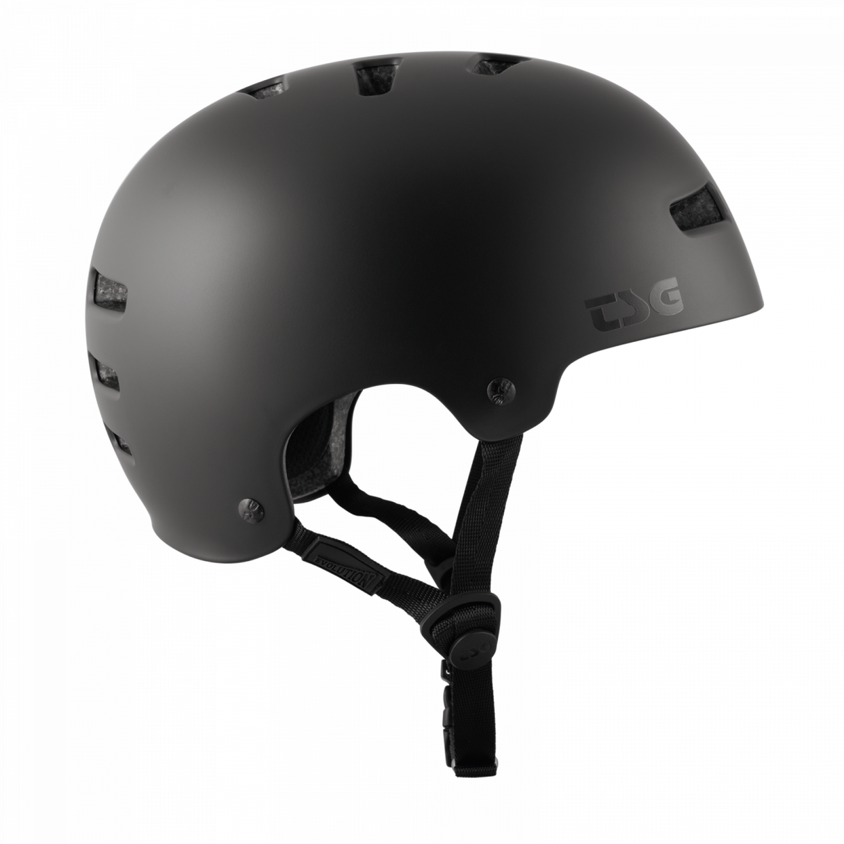 TSG Evolution Solid Color Satin Black Helmet – Reliable Protection in an Elegant Design | Ride Hub