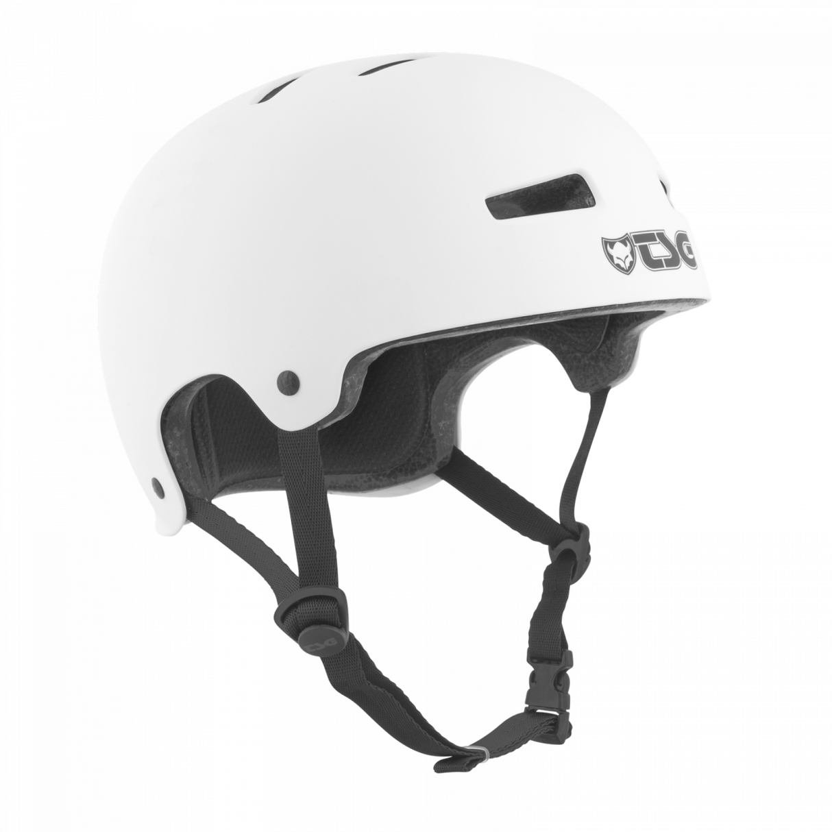 TSG Evolution Solid Color Satin White Helmet – Elegance and Protection in One | Ride Hub