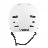 TSG Evolution Solid Color Satin White Helmet – Elegance and Protection in One | Ride Hub