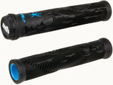 BMX grips ODI grips Hucker Flangeless black-blue, 160mm