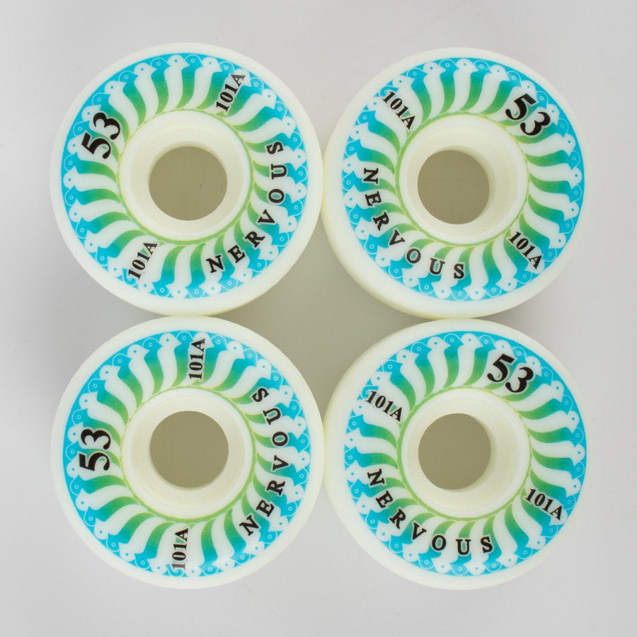 Nervous Swirl Skateboard Wheels 53mm / 101A | RideHub