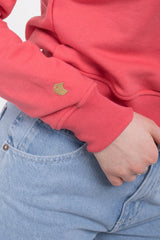 Women's Nervous Crew Classic Small Coral Sweatshirt | RideHub