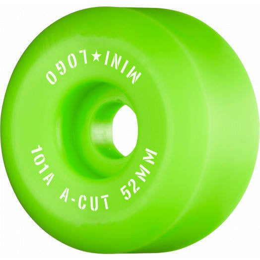 Mini Logo A-Cut "2" Wheels 52mm x 101a Green (4 Pack) | RideHub