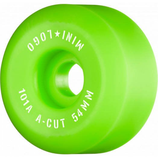 Mini Logo A-Cut "2" Wheels 54mm x 101a Green (4 Pack) | RideHub