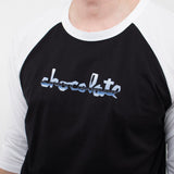 Longsleeve Chocolate Lightning Raglan T-shirt Black/White | RideHub
