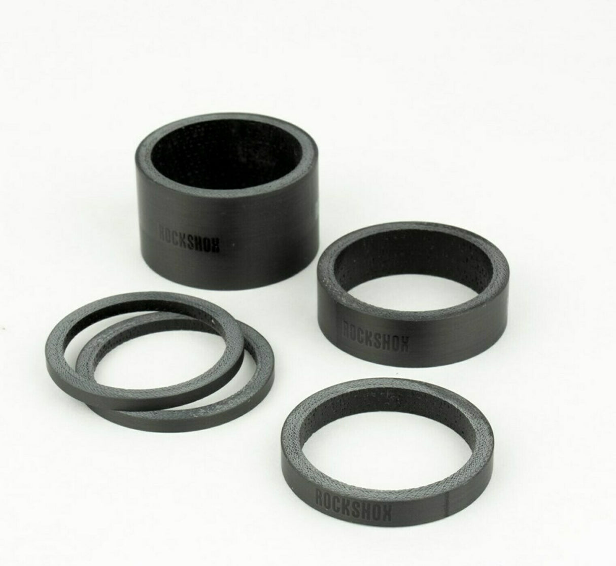 RockShox UD Carbon Headset Spacer Set – Gloss Black Logo | RideHub