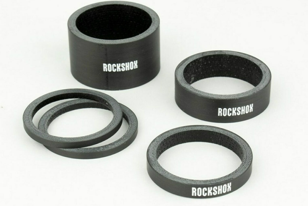 RockShox UD Carbon Headset Spacer Set – Gloss White Logo | RideHub