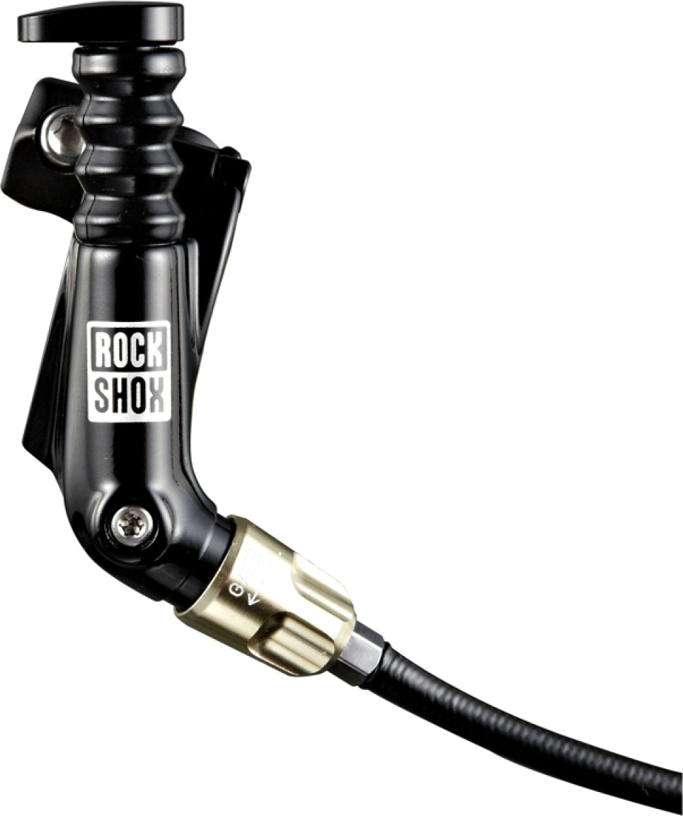 RockShox XLoc Full Sprint Left Gold Adjuster Lockout Control – SID / Revelation / Monarch XX (with cable and banjo connector) | RideHub
