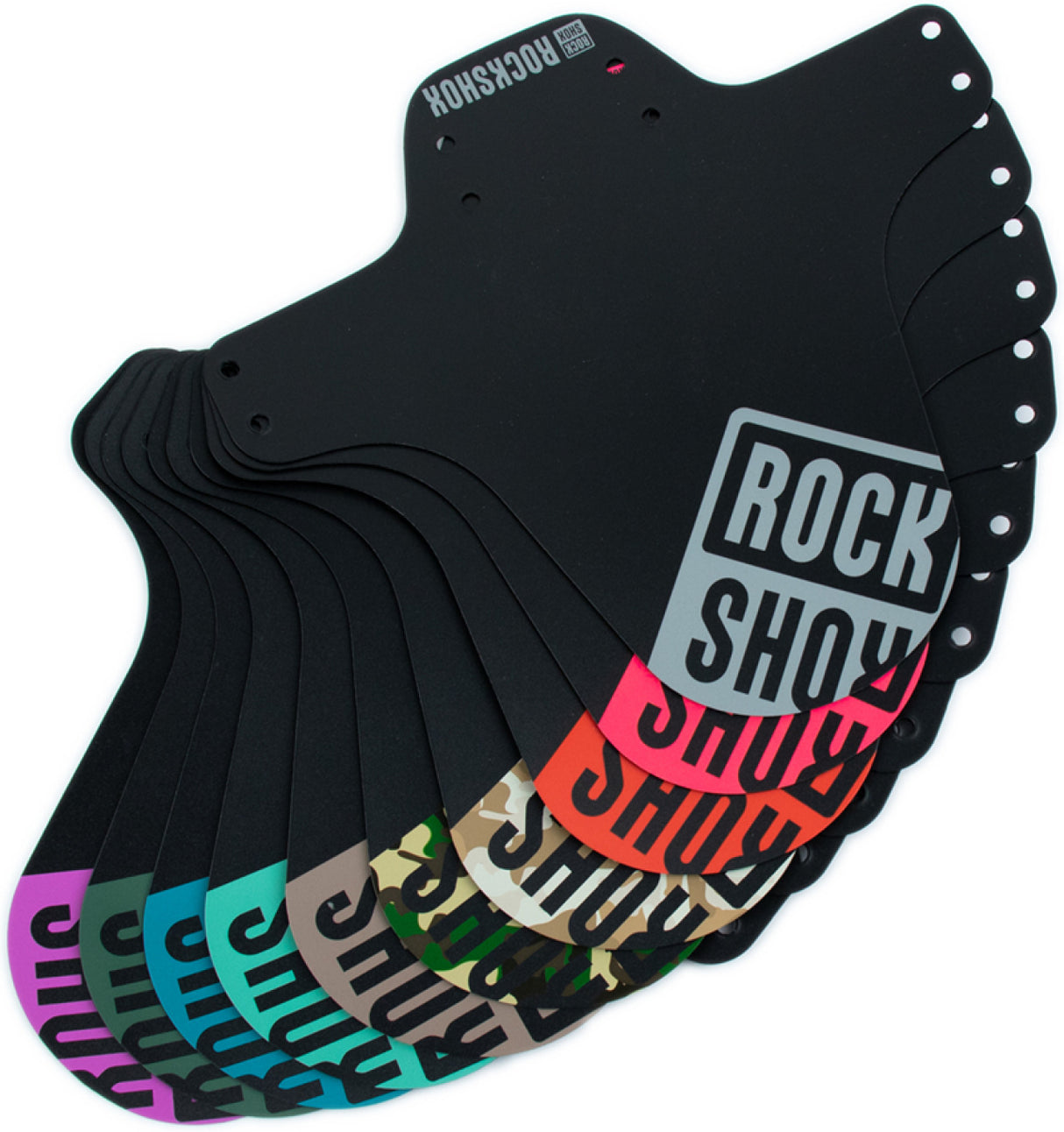 RockShox MTB Black mudguard with Stealth Print | RideHub