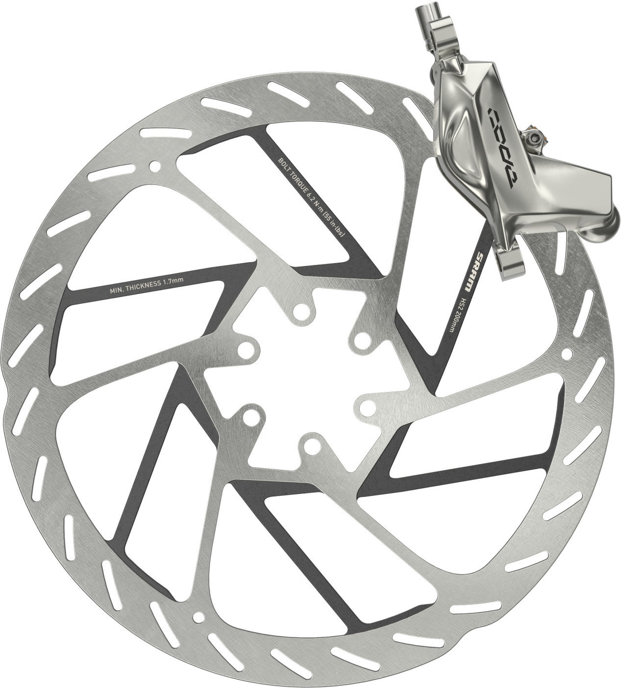 SRAM Bremse Code Ultimate Stealth -vorne schwarz, 950mm Leitung ohne Rotor/Adapter