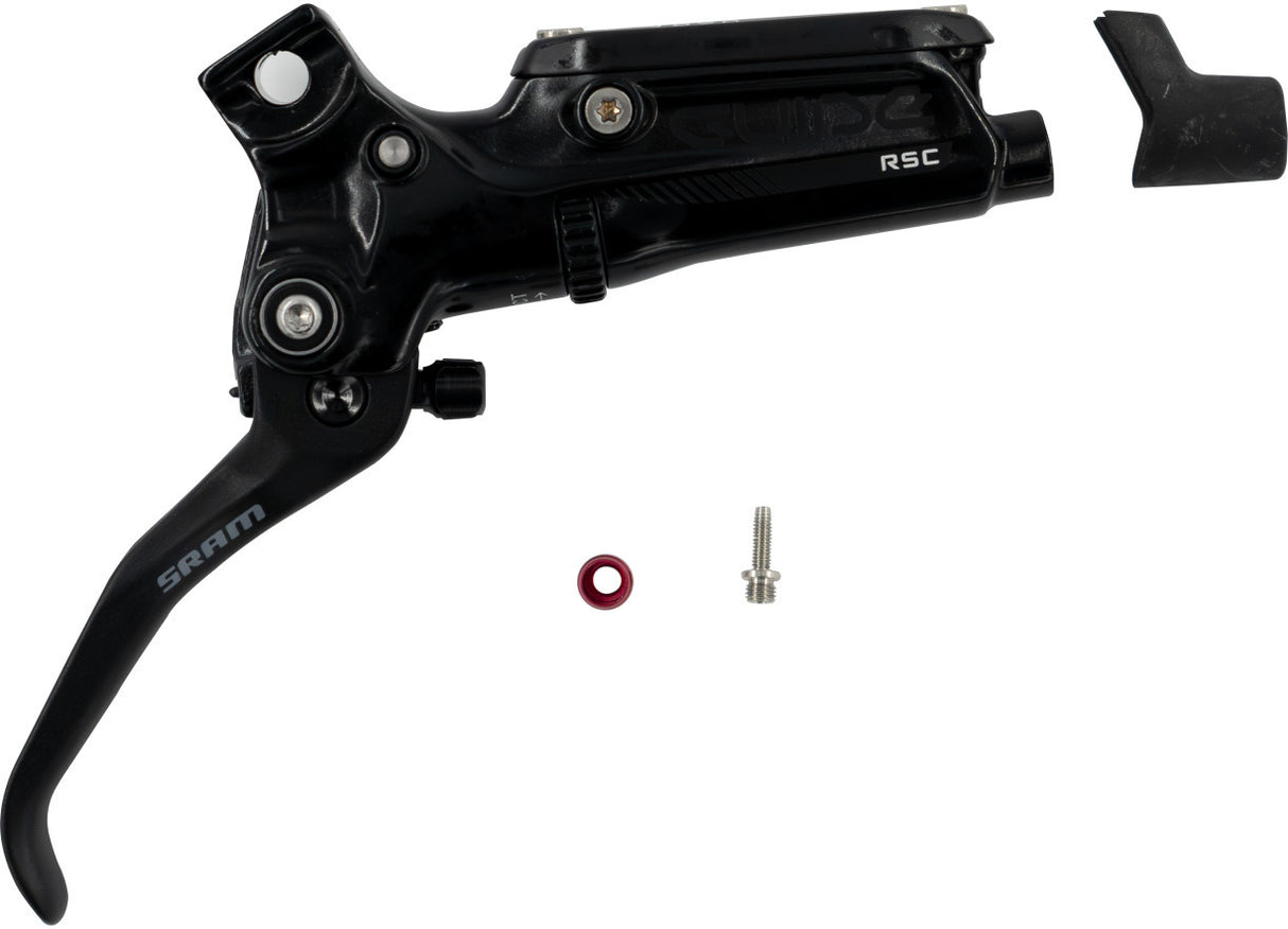 DISC BRAKE LEVER ASSEMBLY - ALUMINUM LEVER (ASSEMBLED, NO HOSE, INCLUDES BARB &amp;