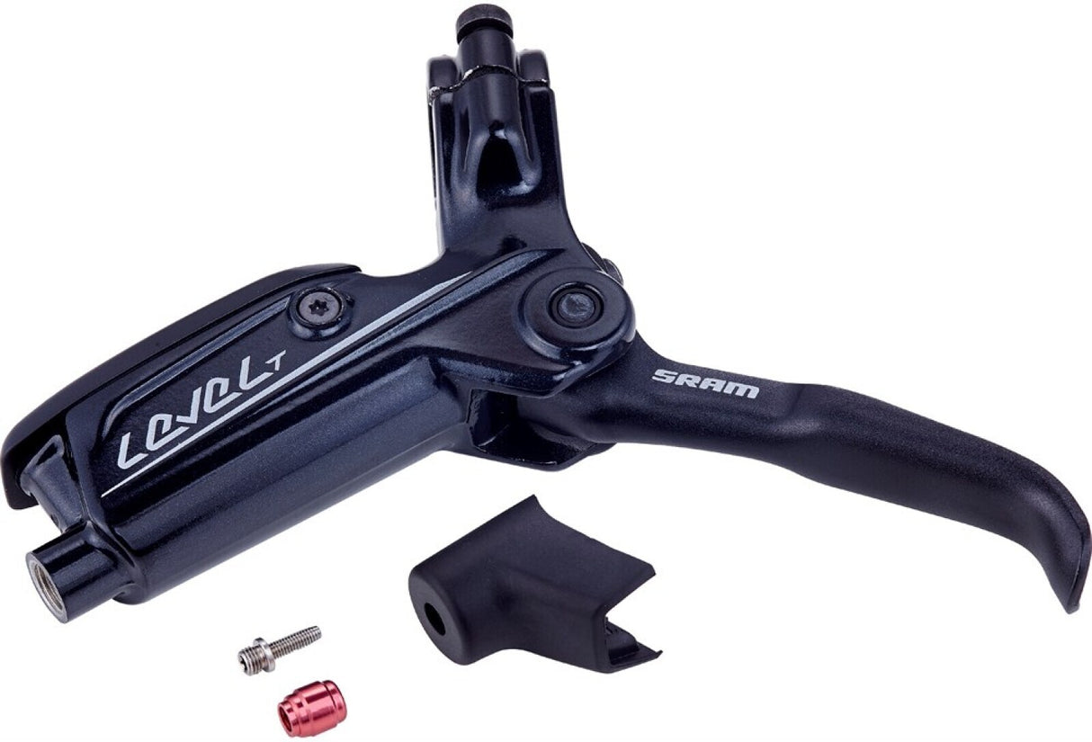DISC BRAKE LEVER ASSEMBLY - ALUMINUM LEVER (ASSEMBLED, NO HOSE, INCLUDES BARB &amp; OLIVE) VERSION 2 GLO