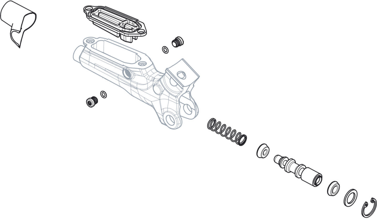 DISC BRAKE SERVICE LEVER INTERNALS VERSION 2 GUIDE R/RE/DB5/ CODE R QTY 1