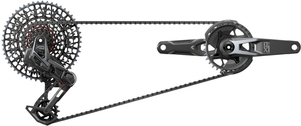SRAM Kit X0 AXS Eagle Transmission 175mm DUB Wide, 32T, 10-52T, incl. Ladegerät, Batterie &amp; Kette