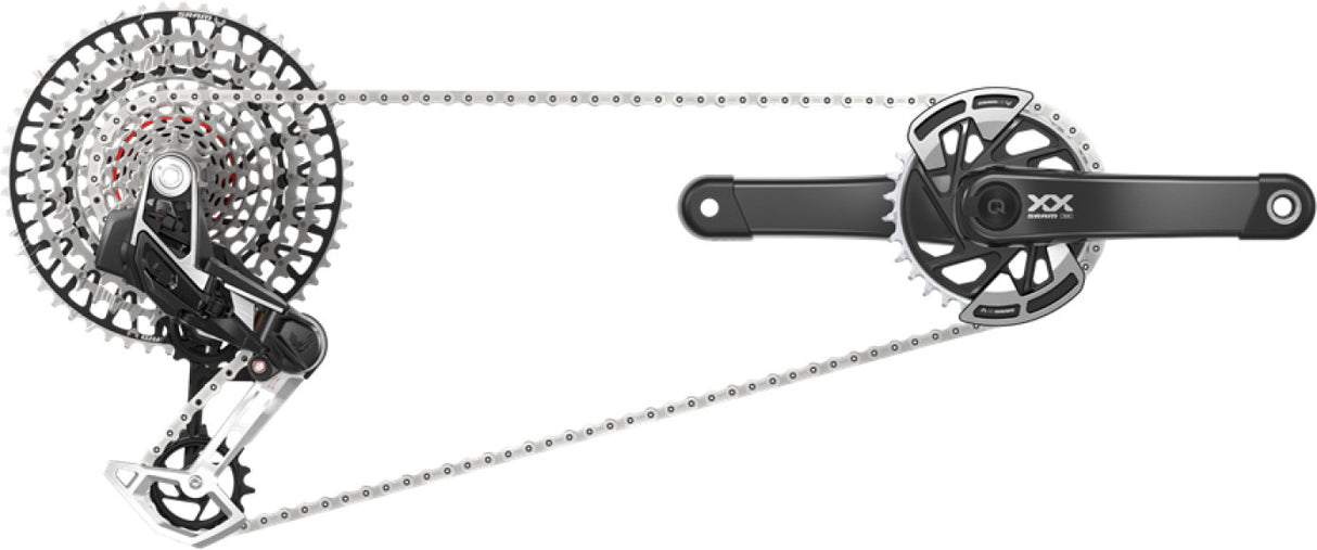 SRAM Kit XX AXS Eagle Transmission 175mm DUB Wide, 32T, 10-52T, incl. Ladegerät, Batterie &amp; Kette